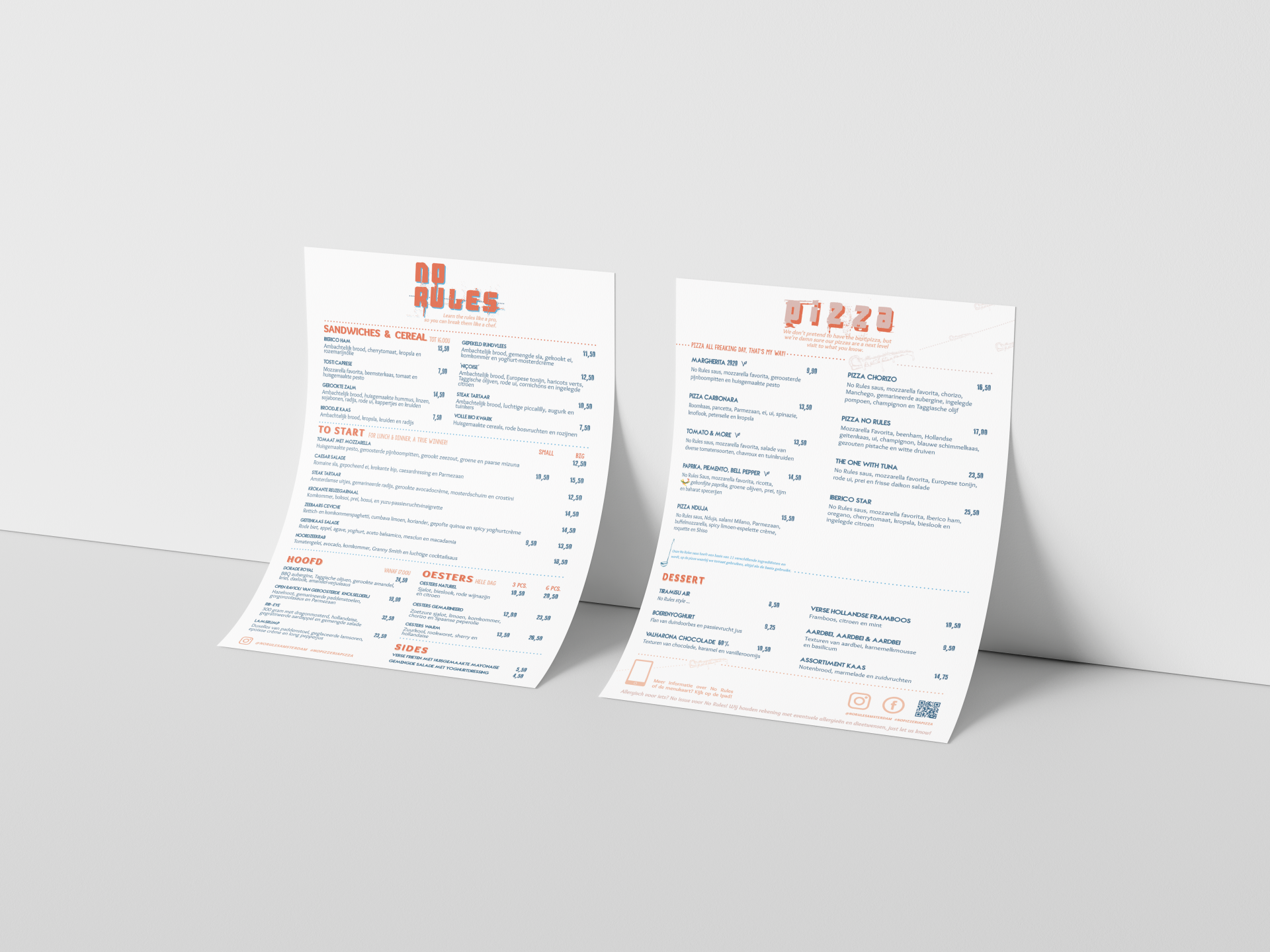 Yoshi Hoet Design -  foodmenu NR